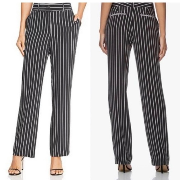 EQUIPMENT Femme LITA Silk STRIPED Trousers Slacks